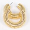 Spiral Hoop Earrings – 1.5″ Sculptural Hoops