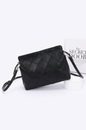 Quilted Faux-Leather Bucket Crossbody Bag
