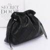 Quilted Faux-Leather Bucket Crossbody Bag