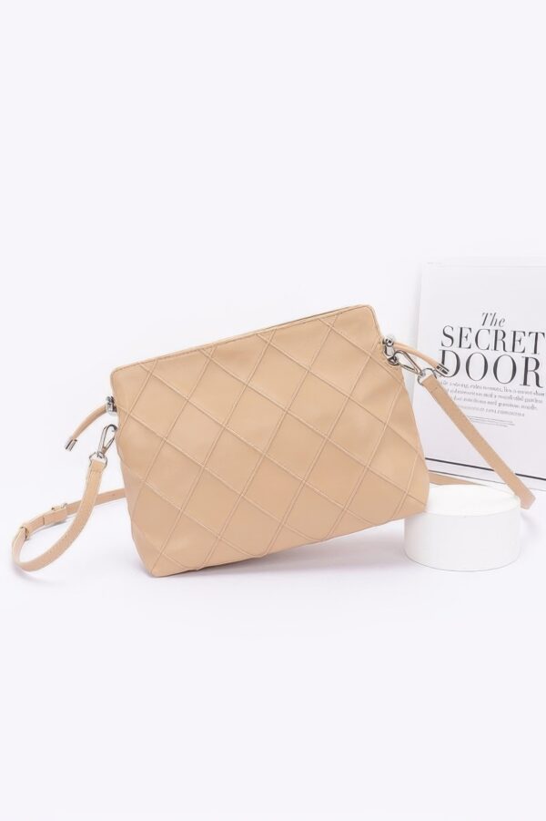 Quilted Faux-Leather Bucket Crossbody Bag