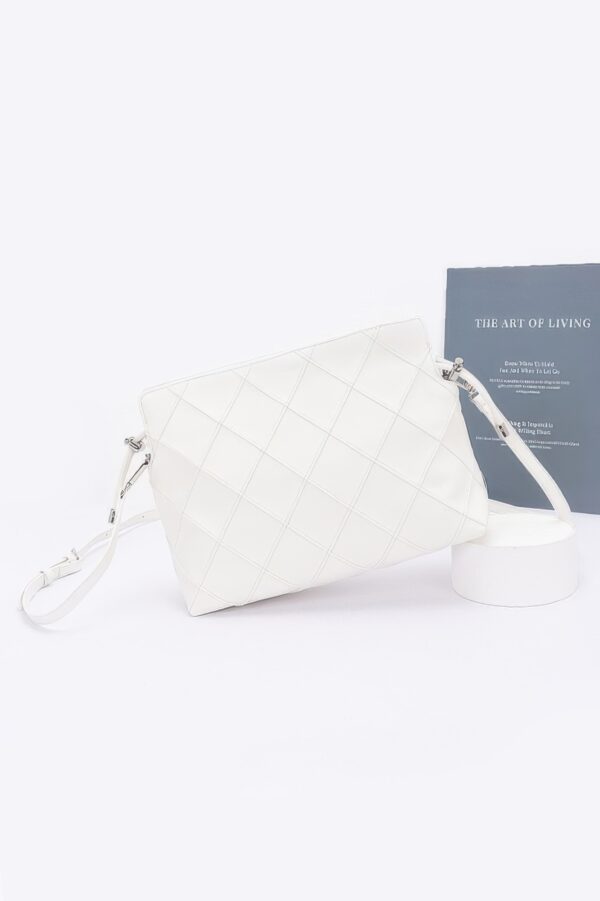 Quilted Faux-Leather Bucket Crossbody Bag