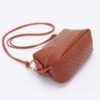Embossed Faux Leather Camera Bag – Textured Woven Detail