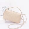 Embossed Faux Leather Camera Bag – Textured Woven Detail