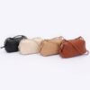Embossed Faux Leather Camera Bag – Textured Woven Detail