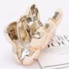 Acrylic Case Bag – Bow-Shaped Glossy Clutch