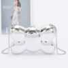 Acrylic Case Bag – Bow-Shaped Glossy Clutch