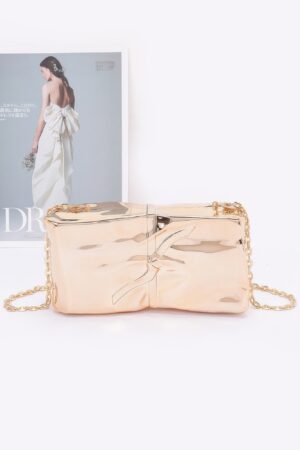 Acrylic Case Bag with Bow Accent – Glossy Finish