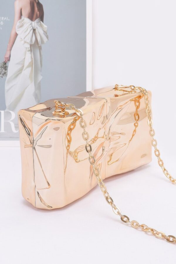 Acrylic Case Bag with Bow Accent – Glossy Finish