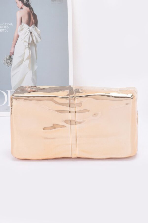 Acrylic Case Bag with Bow Accent – Glossy Finish