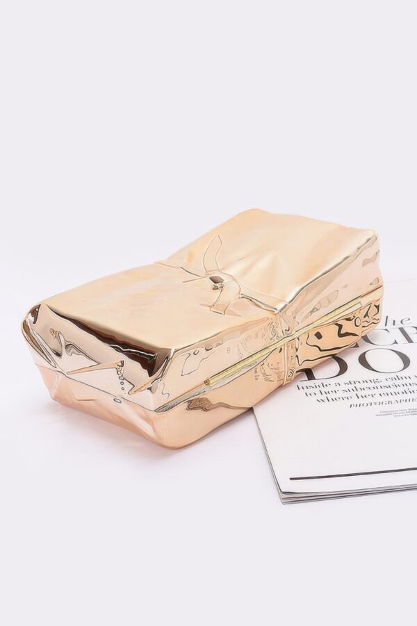 Acrylic Case Bag with Bow Accent – Glossy Finish