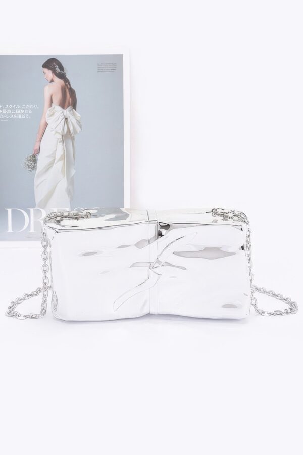 Acrylic Case Bag with Bow Accent – Glossy Finish