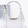 Acrylic Case Bag – Slim Gloss Clutch with Detachable Chain