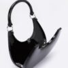 Acrylic Case Bag – Slim Gloss Clutch with Detachable Chain