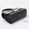 Faux Leather Two-Tone Flap Bag – Black & White