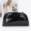 Enamel Frame Shoulder Bag – Patent-Look Polyurethane