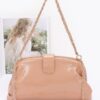 Enamel Frame Shoulder Bag – Patent-Look Polyurethane