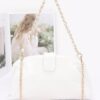 Enamel Frame Shoulder Bag – Patent-Look Polyurethane