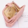 Faux Leather Shoulder Bag with Braided Frame