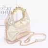 Metallic CCB Ball Handle Mini Evening Bag