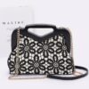 Crochet Clutch with Wood-Style Frame