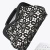 Crochet Clutch with Wood-Style Frame