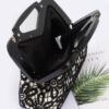 Crochet Clutch with Wood-Style Frame