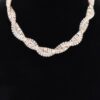 Rhinestone Necklace – Gold-Tone 23″ Chain