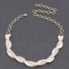 Rhinestone Necklace – Gold-Tone 23″ Chain