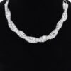 Rhinestone Necklace – Gold-Tone 23″ Chain