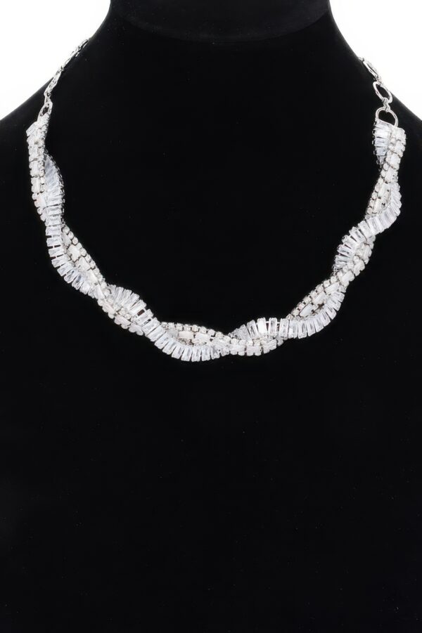 Rhinestone Necklace – Gold-Tone 23″ Chain