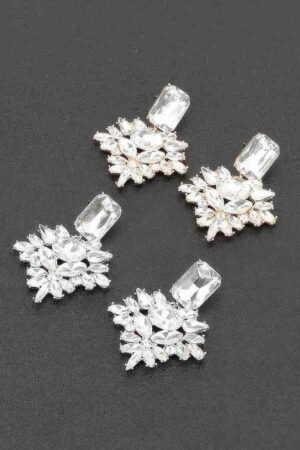 Rhinestone Party Earrings – Sparkling Drop Dangle