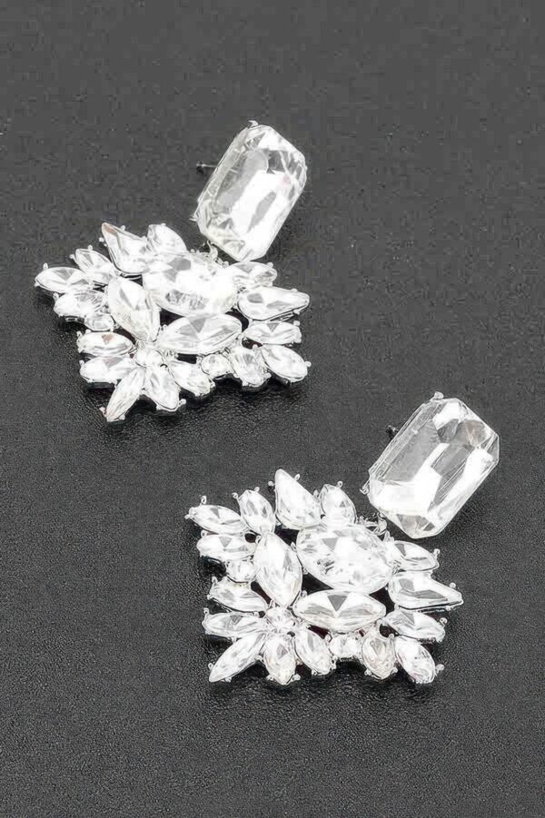 Rhinestone Party Earrings – Sparkling Drop Dangle