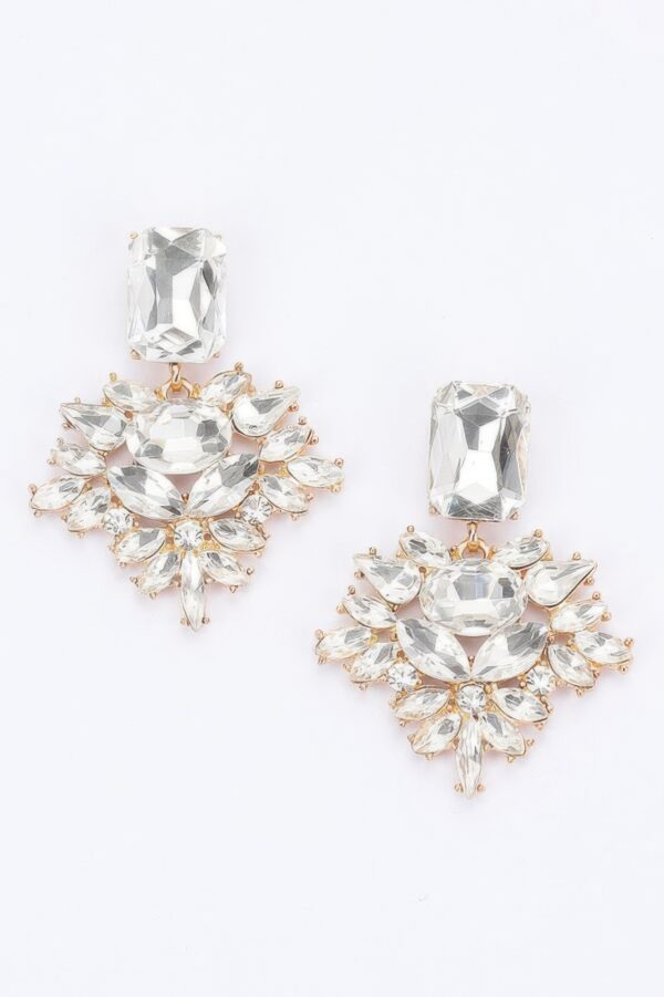 Rhinestone Party Earrings – Sparkling Drop Dangle