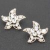 Rhinestone Starfish Party Earrings