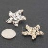 Rhinestone Starfish Party Earrings