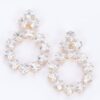 Layered Sculptural Rhinestone Party Earrings