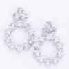 Layered Sculptural Rhinestone Party Earrings