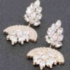 Rhinestone Party Earrings – Elongated Drop