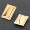 Gold Plated Metal Earrings – Minimalist Gold-Dipped Posts