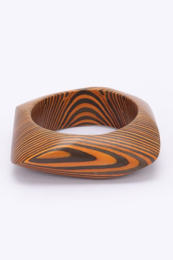 Wood Bracelet – Smooth Curved Natural Finish