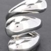 Sculptural Metal Hinge Bracelet – High-Shine
