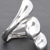 Sculptural Metal Hinge Bracelet – High-Shine