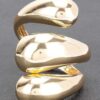Sculptural Metal Hinge Bracelet – High-Shine