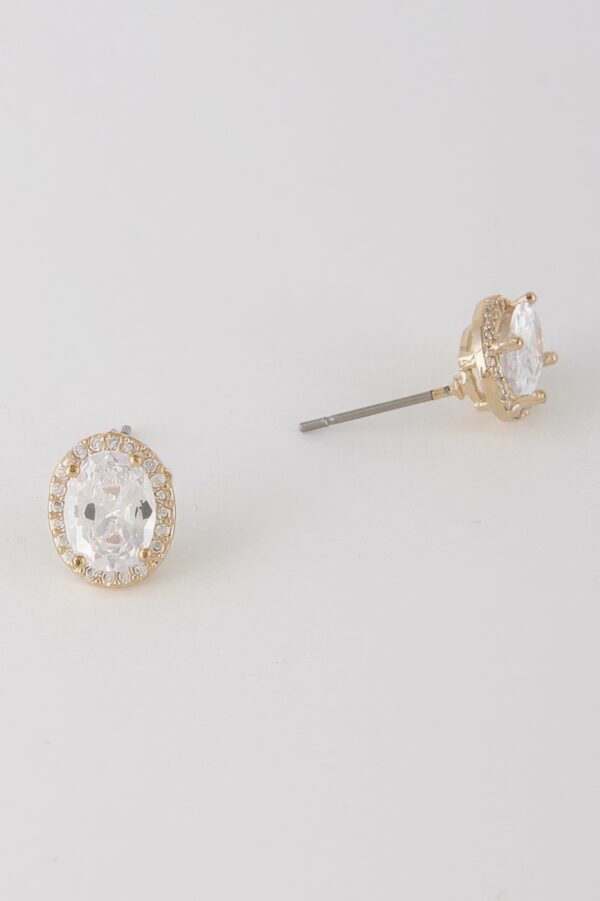 Oval Rhinestone Queen-Inspired Earrings
