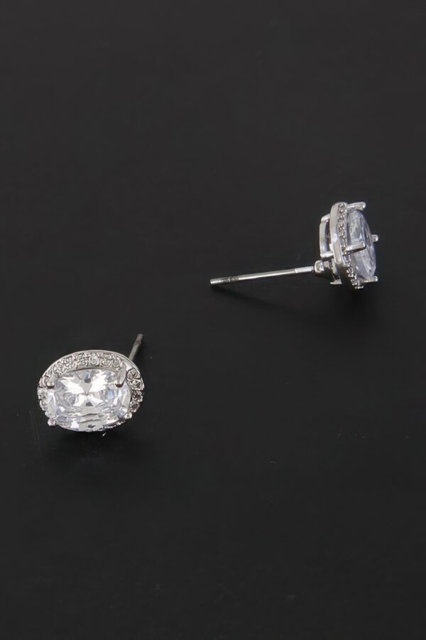 Oval Rhinestone Queen-Inspired Earrings