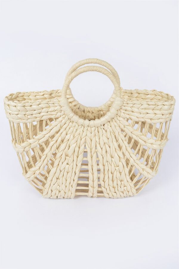 Handwoven Straw Beach Bag