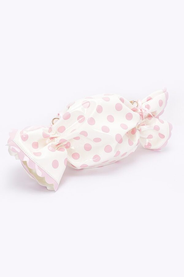 Candy Polka Dot Novelty Bag – Structured PU Handbag