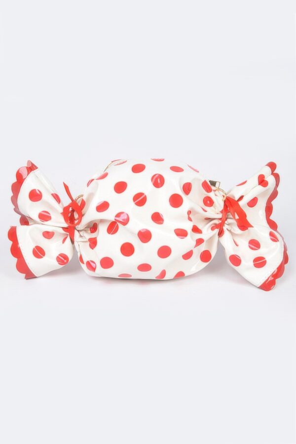Candy Polka Dot Novelty Bag – Structured PU Handbag