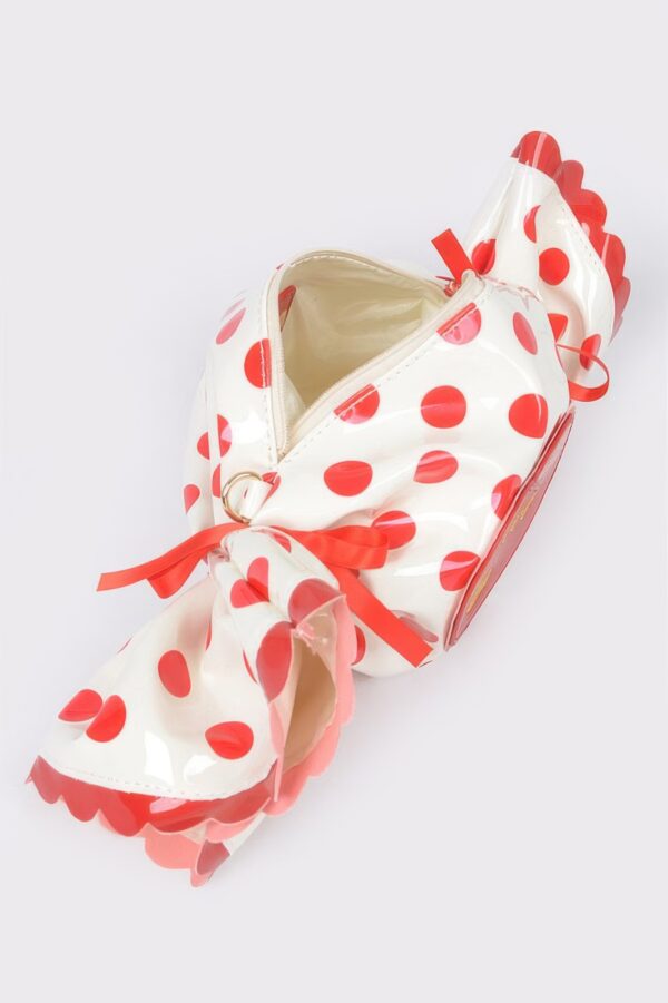 Candy Polka Dot Novelty Bag – Structured PU Handbag