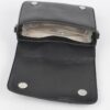 Faux Leather Studded Jacket Clutch – Metal Hardware